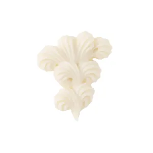 Elegant Buttercream Clip-On Earring (White / Single)【Japan Jewelry】