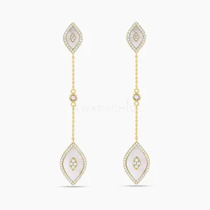 Elevated Eye Turquoise Drop Earrings