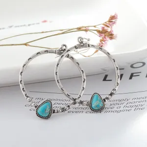Emme Faux Turquoise Drop Earrings