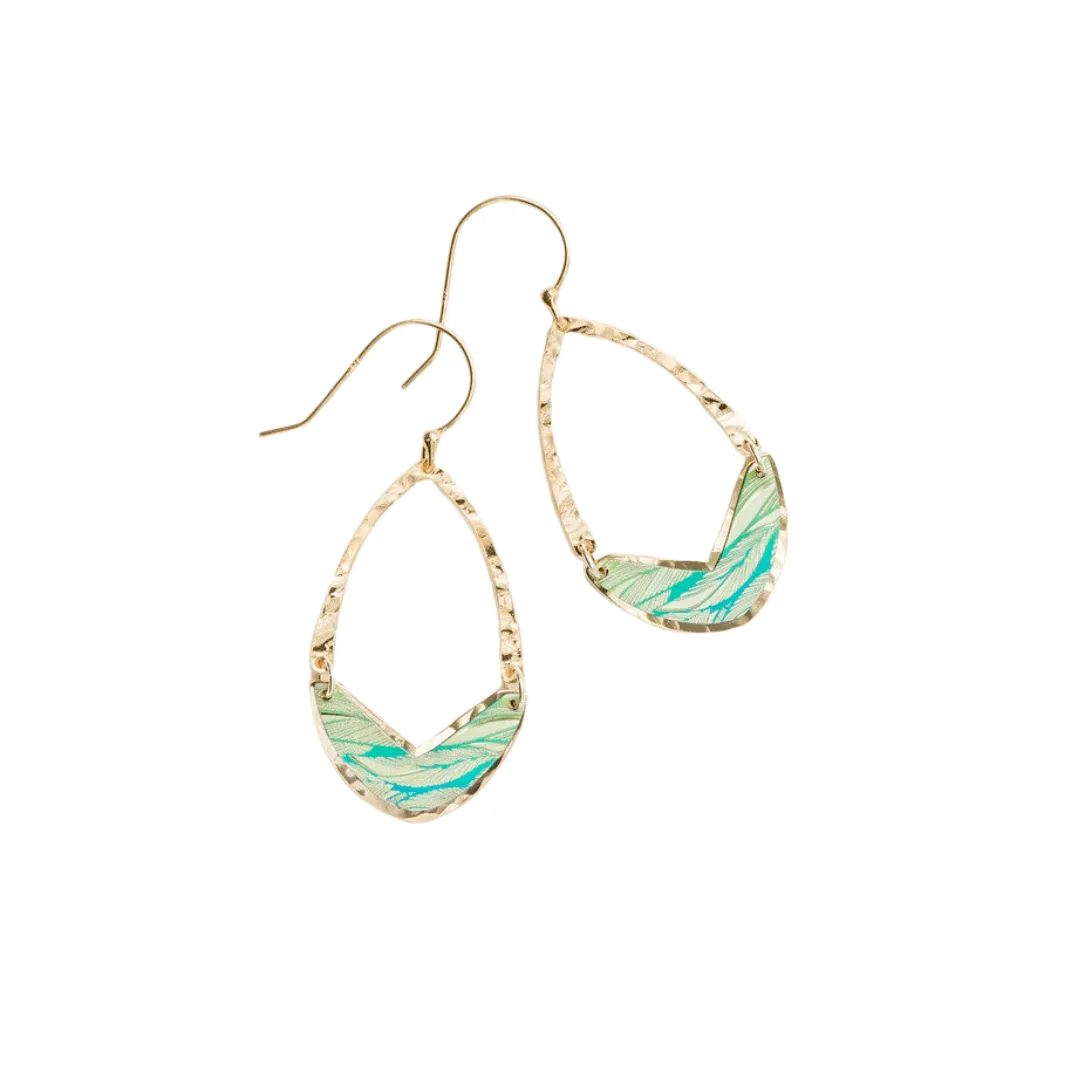 Erika Earrings in Torid Green