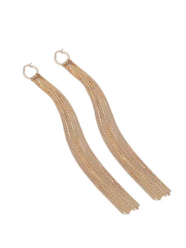 Exaggeration Long Tassel Earrings