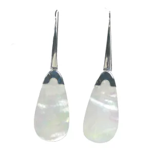 Extra Long Oval Shaped Shell Dangle Earrings - Multiple Colors Available