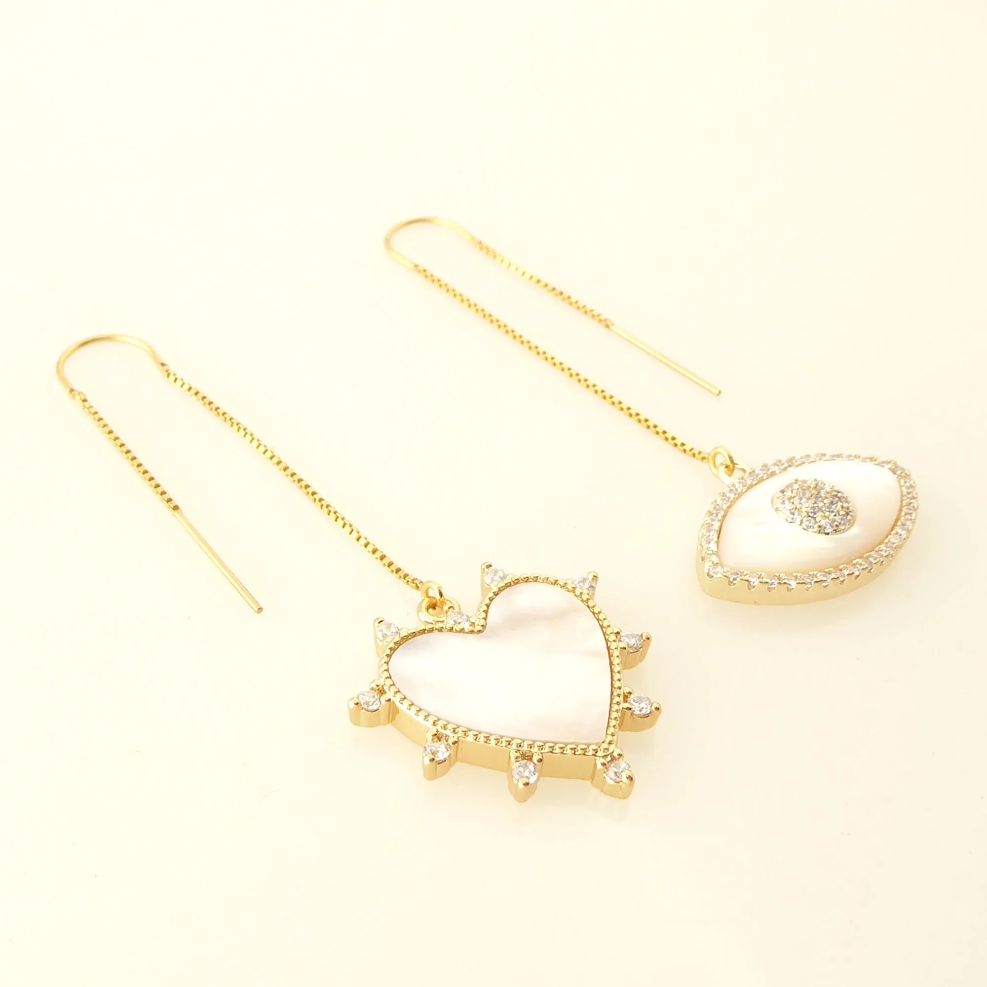 Eye love threader earrings