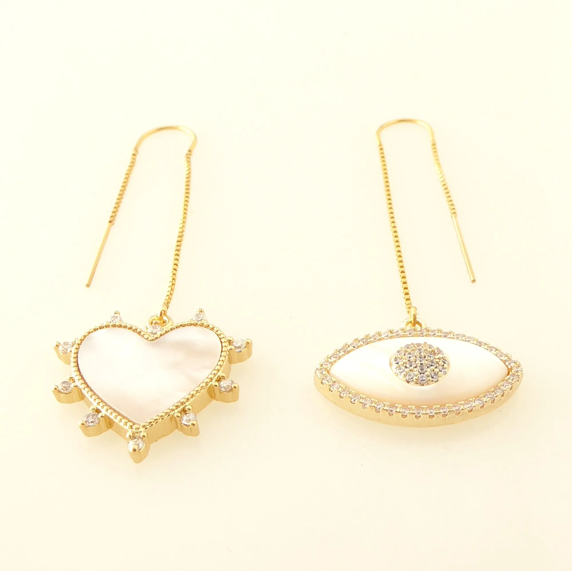 Eye love threader earrings