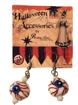 Eyeball Venetian Glass Beads Earrings