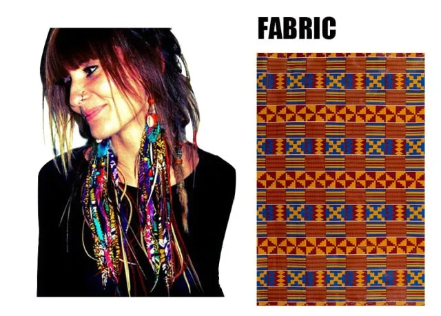 Fabric Handmade Earrings With Tassel