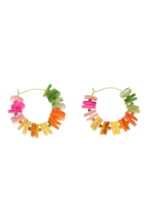 Fantasy Beaded Shell Earrings
