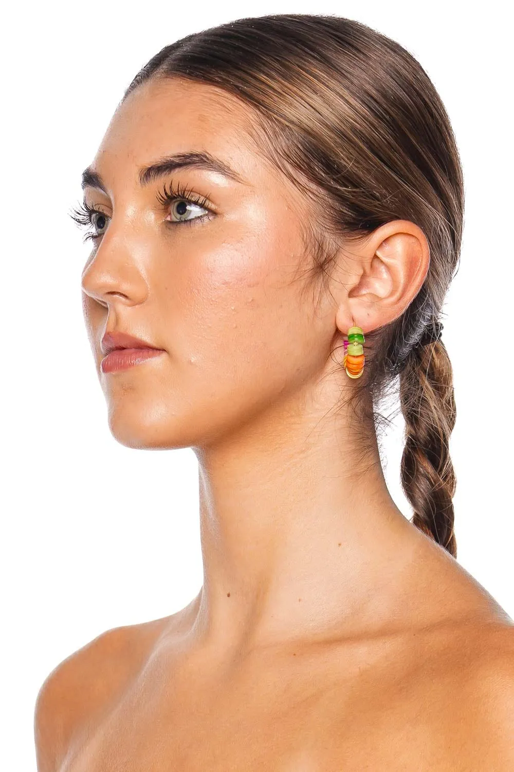 Fantasy Beaded Shell Earrings
