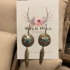 Feather Dangle Earrings
