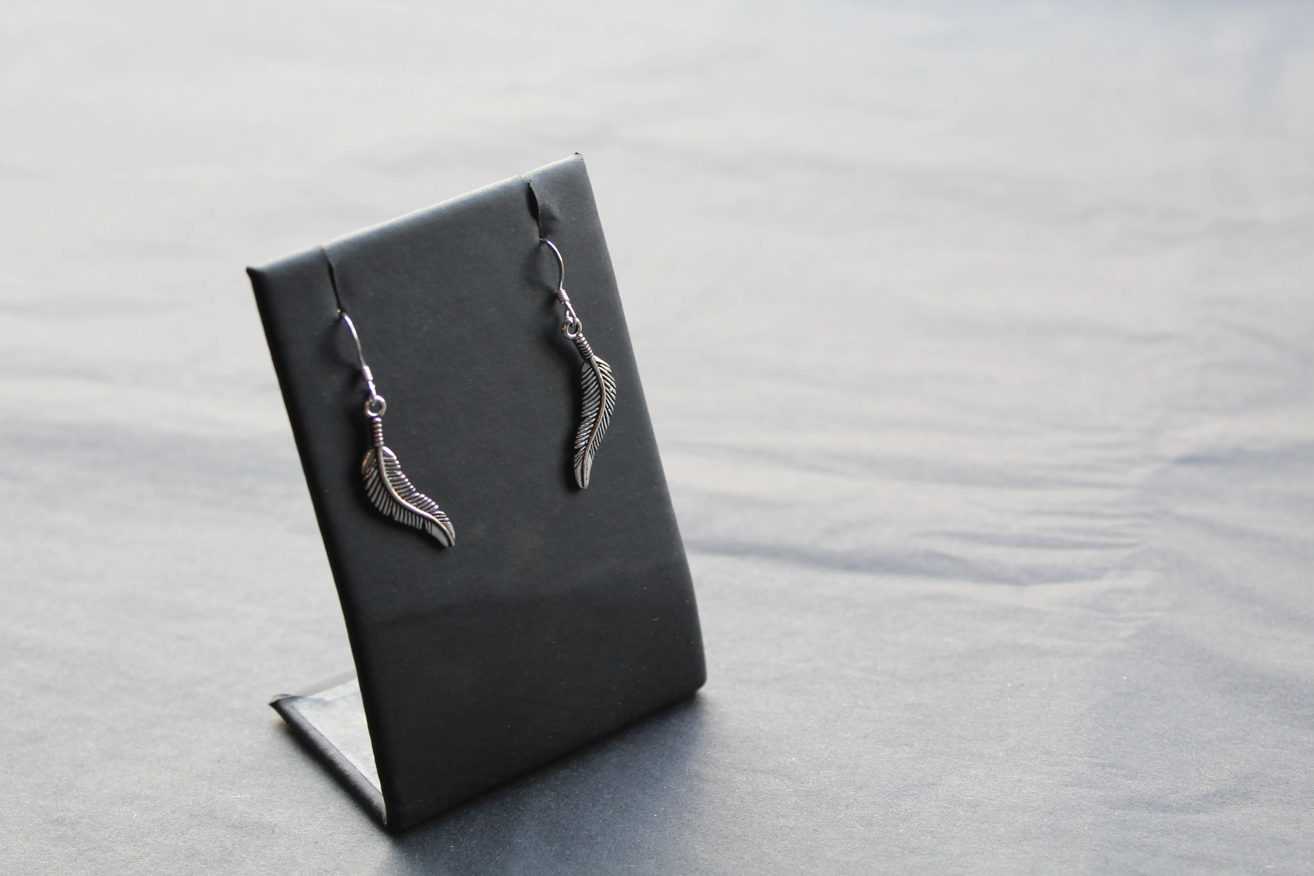 Feather Drop Earring