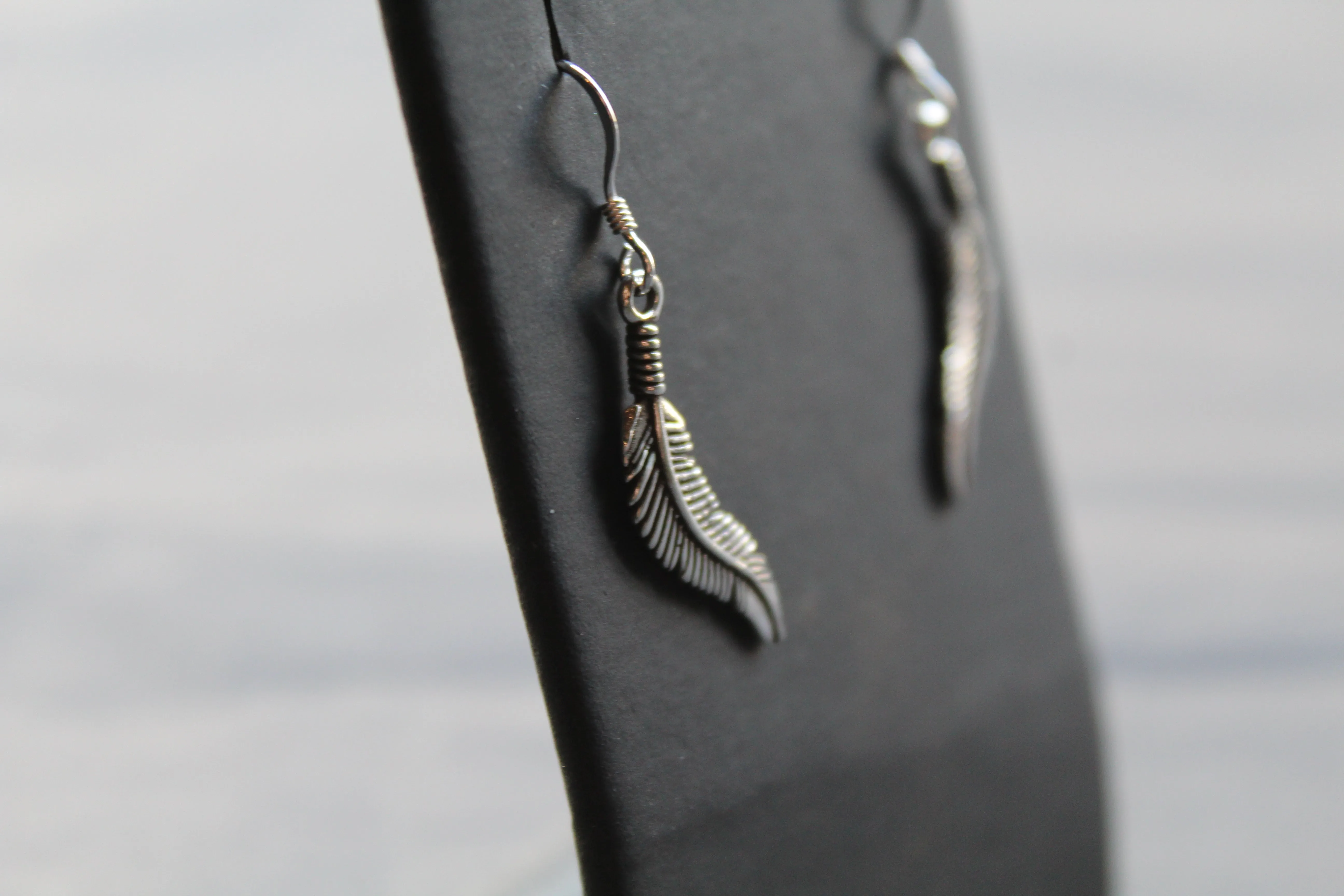 Feather Drop Earring