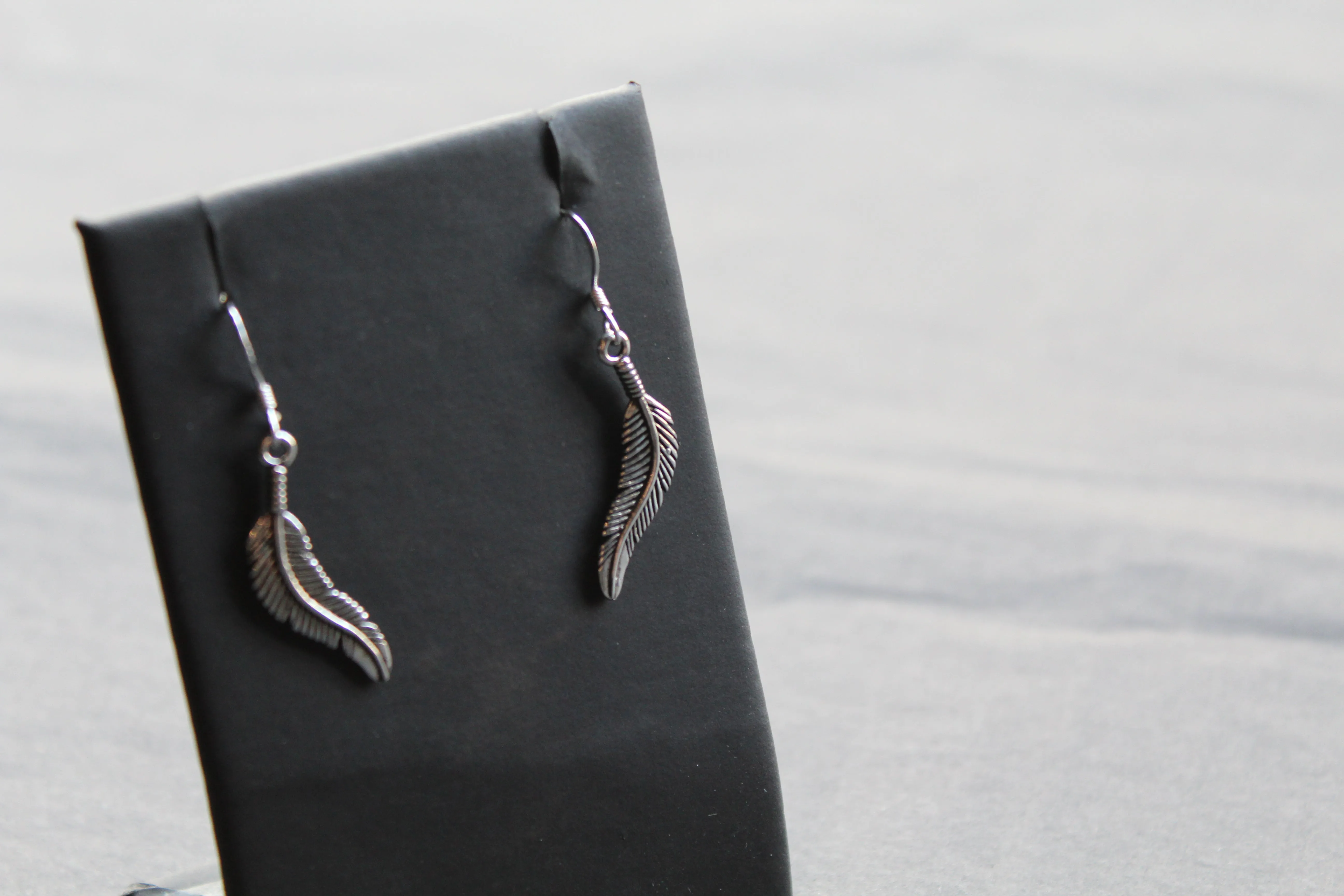 Feather Drop Earring