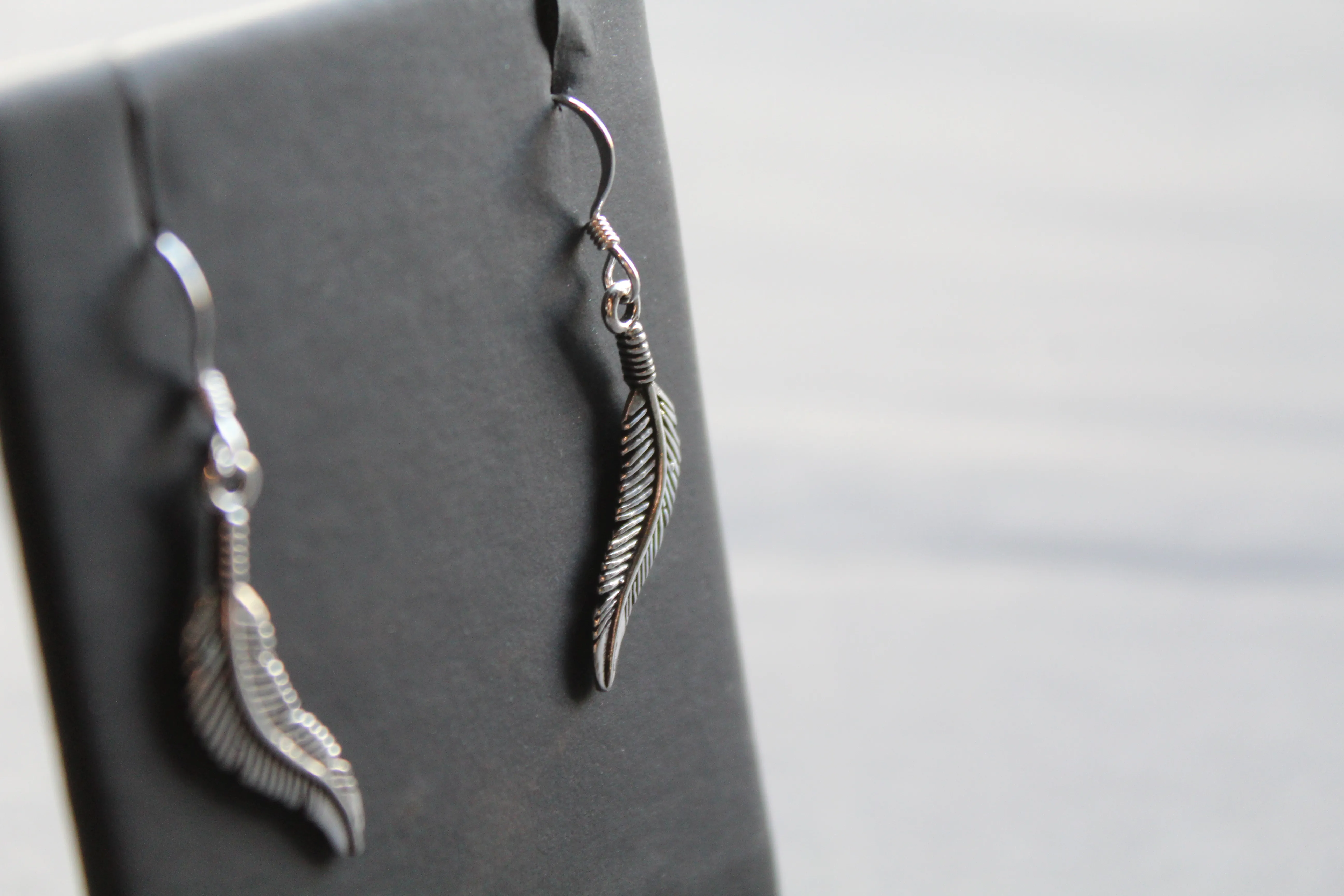 Feather Drop Earring