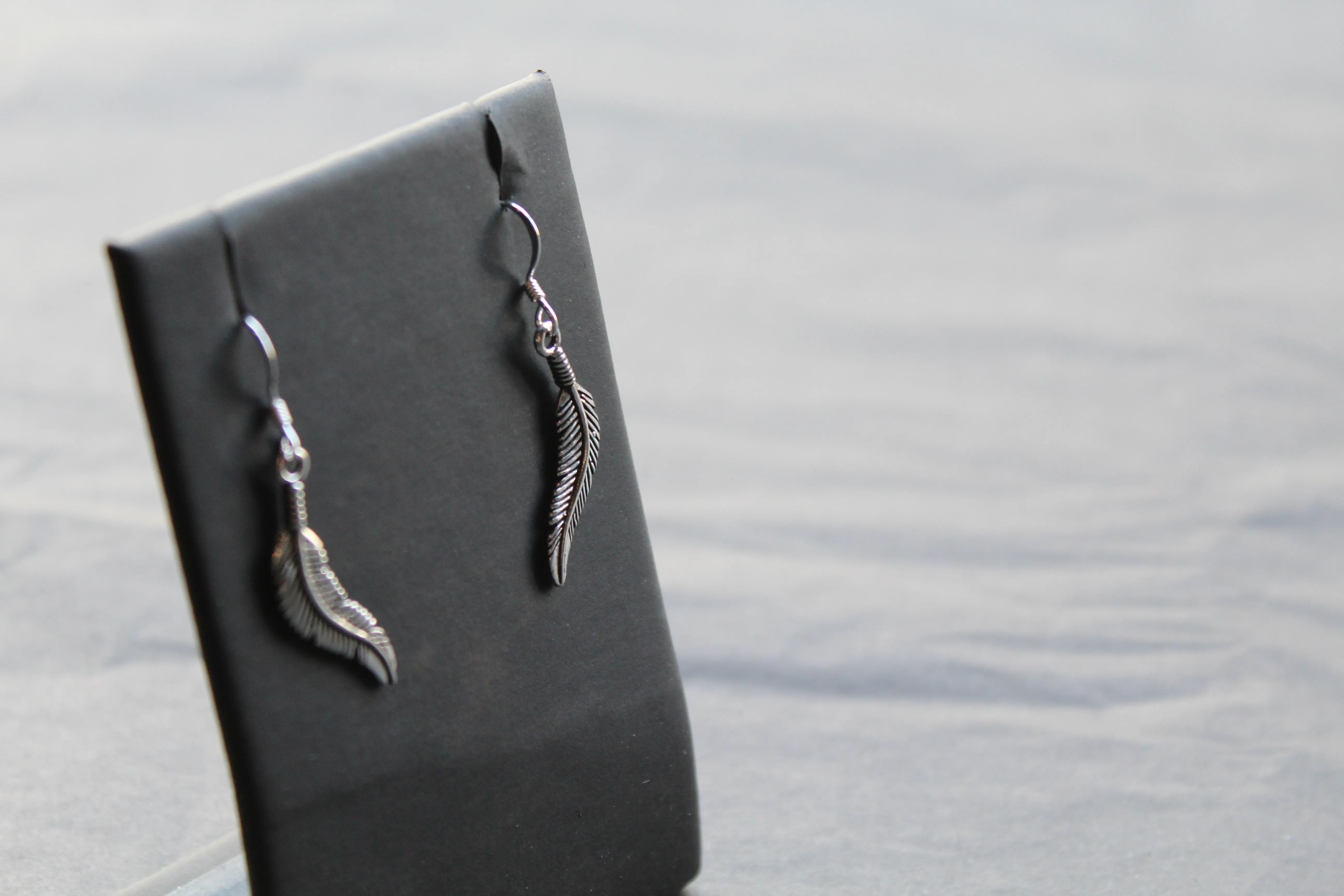 Feather Drop Earring