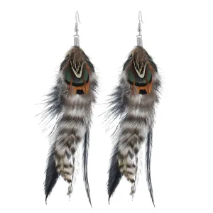 Feather earrings