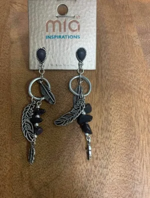 Feather Hoop Earrings