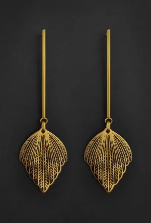 Feather Pendulum Earrings