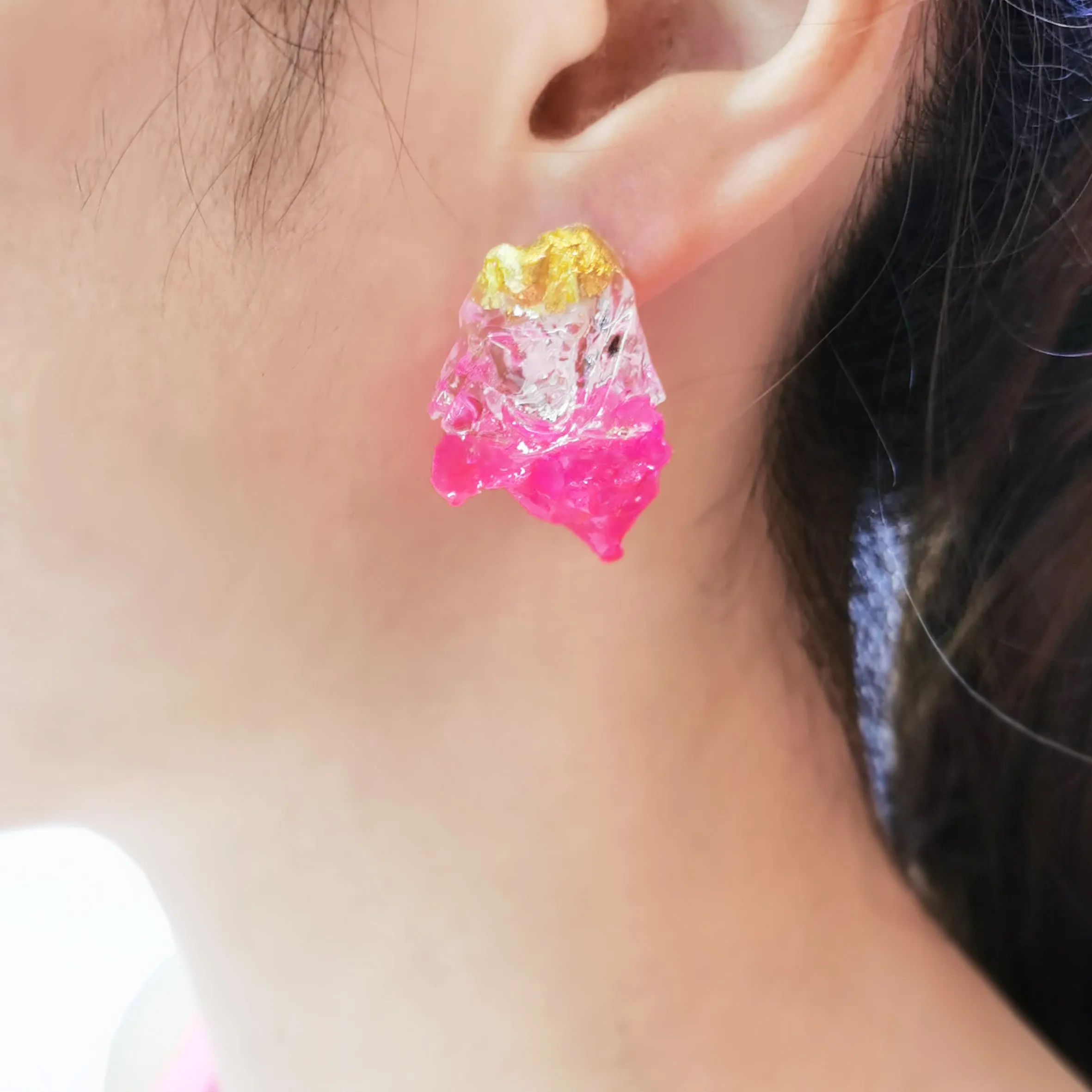 Feather Rock Earrings (Large)