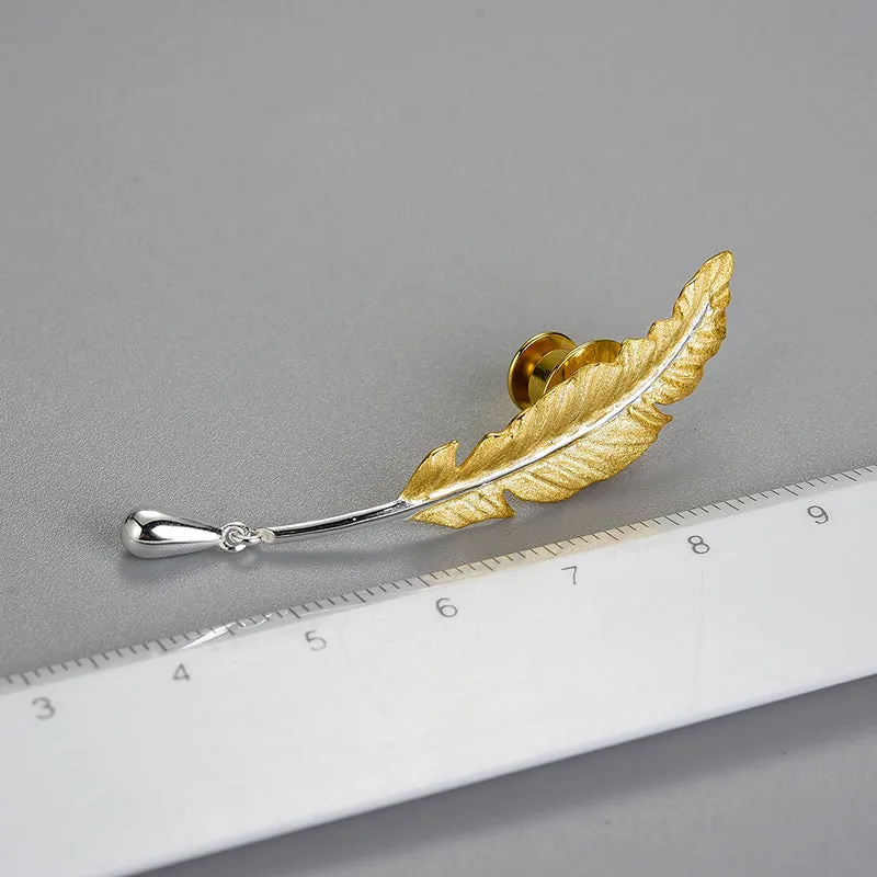 Feather S925 Sterling Silver Earrings