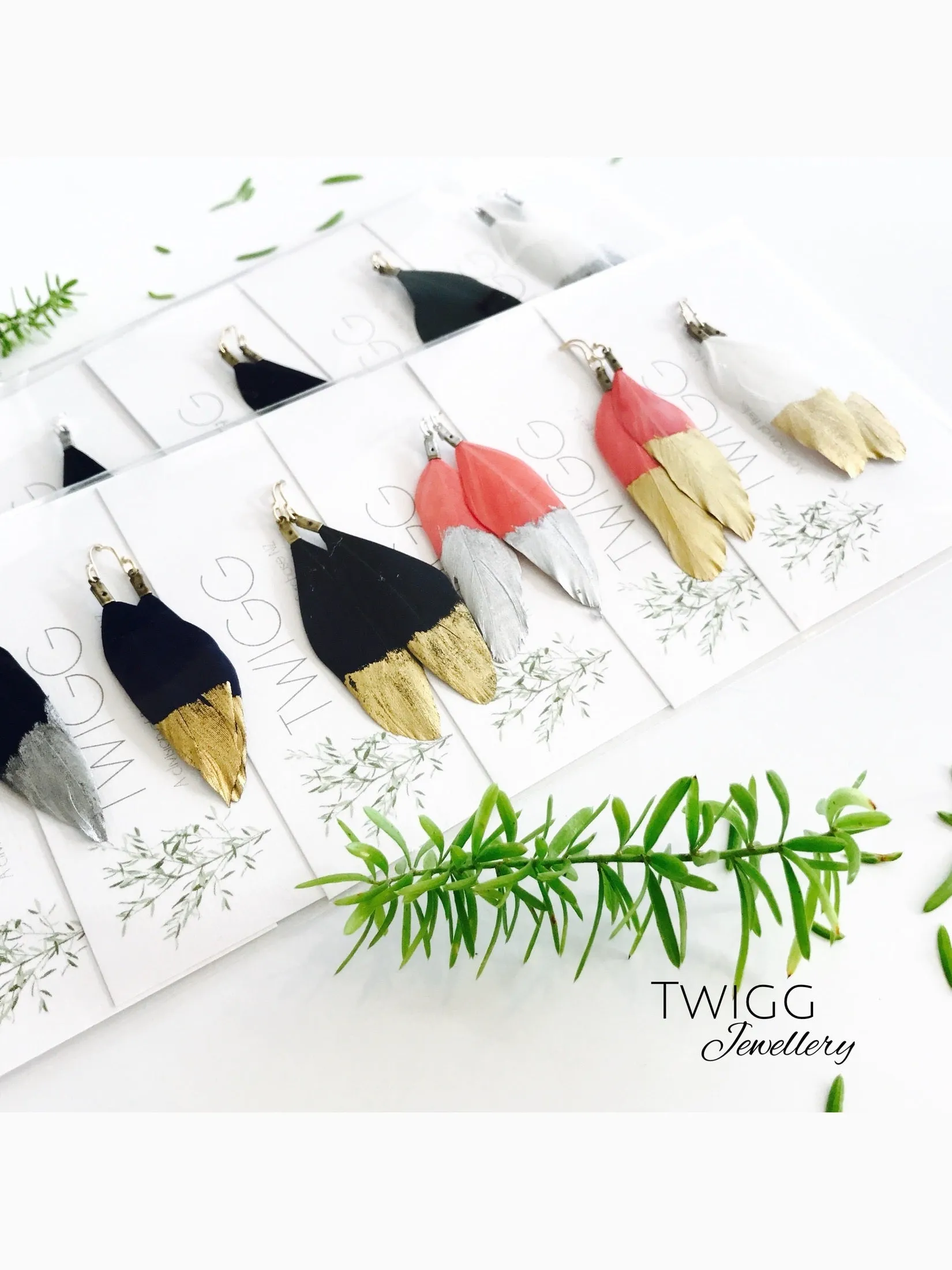Feathered Earrings