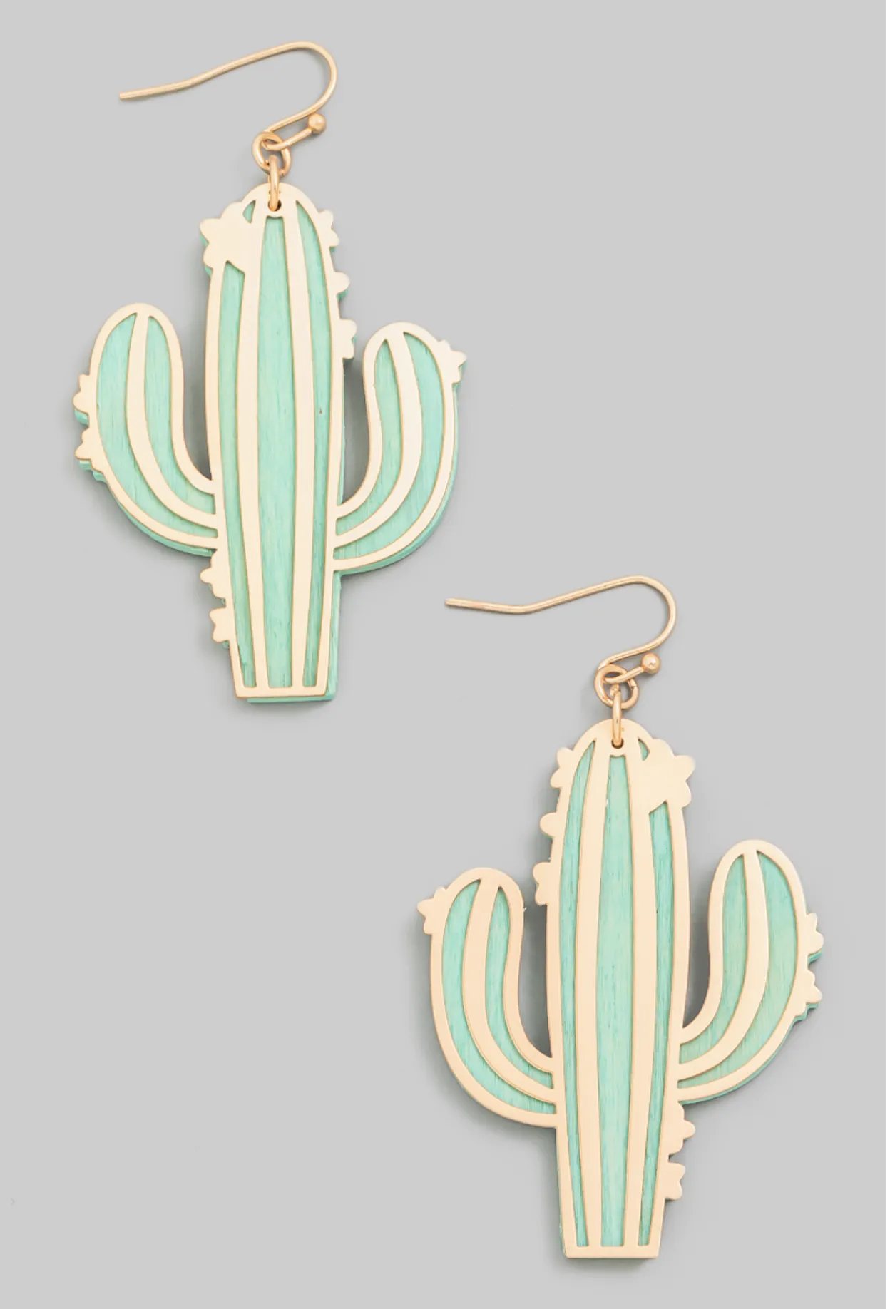 Filigree Cactus Dangle Earrings
