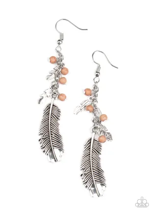 Find Your Flock Brown Paparazzi Earrings