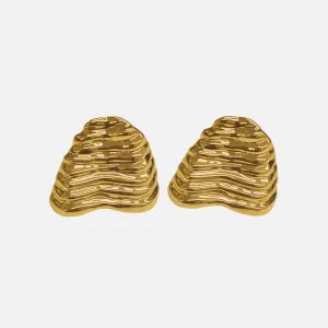 Fluted Shell Earrings