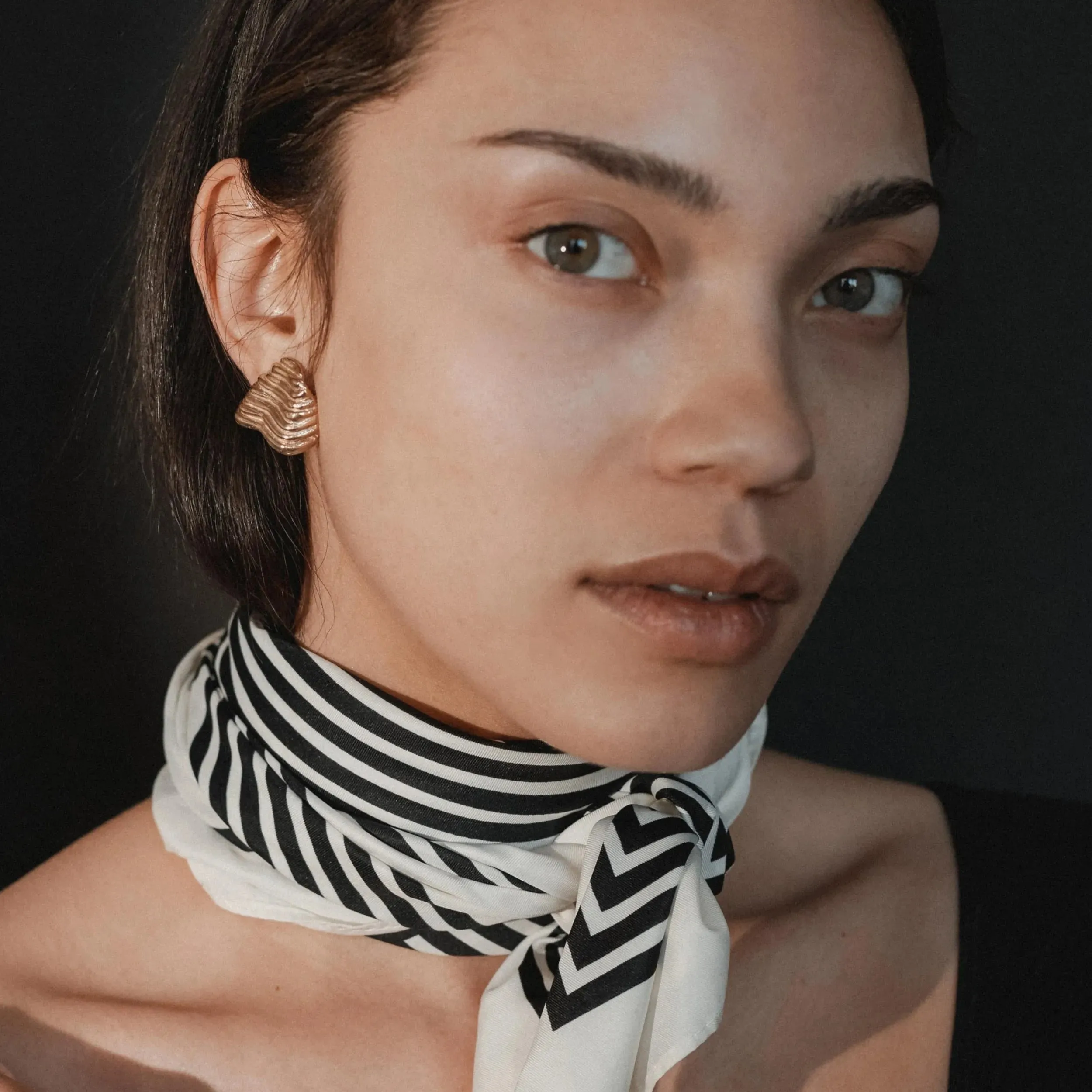 Fluted Shell Earrings