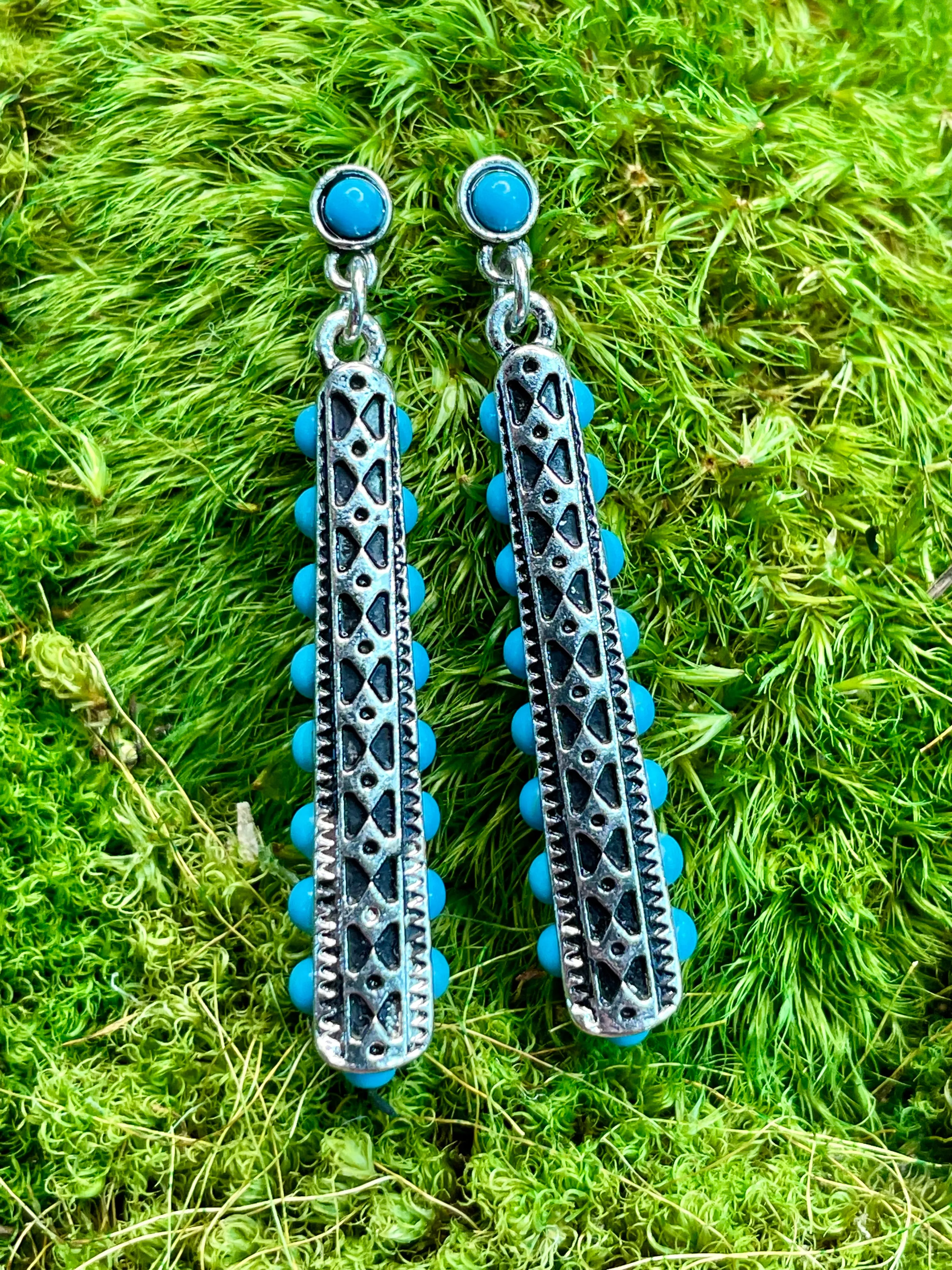 Forsyth Aztec Macuhuitl Post Earrings