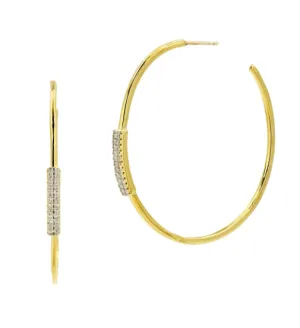Freida Rothman Radiance Delicate Hoop Earring
