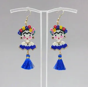 Frida tassel miyuki earrings