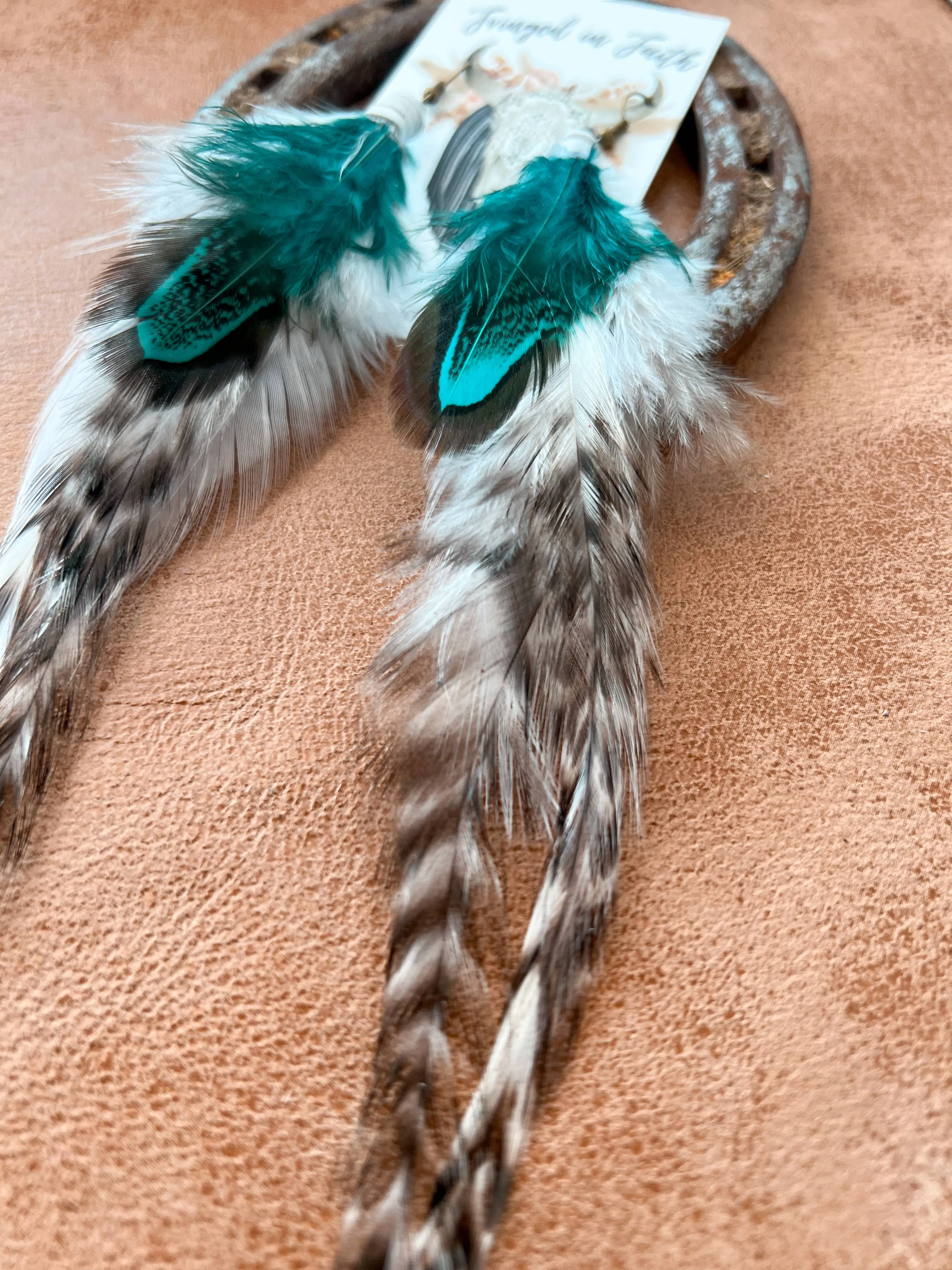 Glacier Feather Earrings