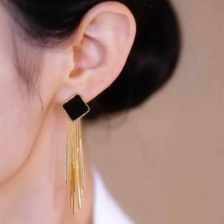 Gold Tassel Earrings