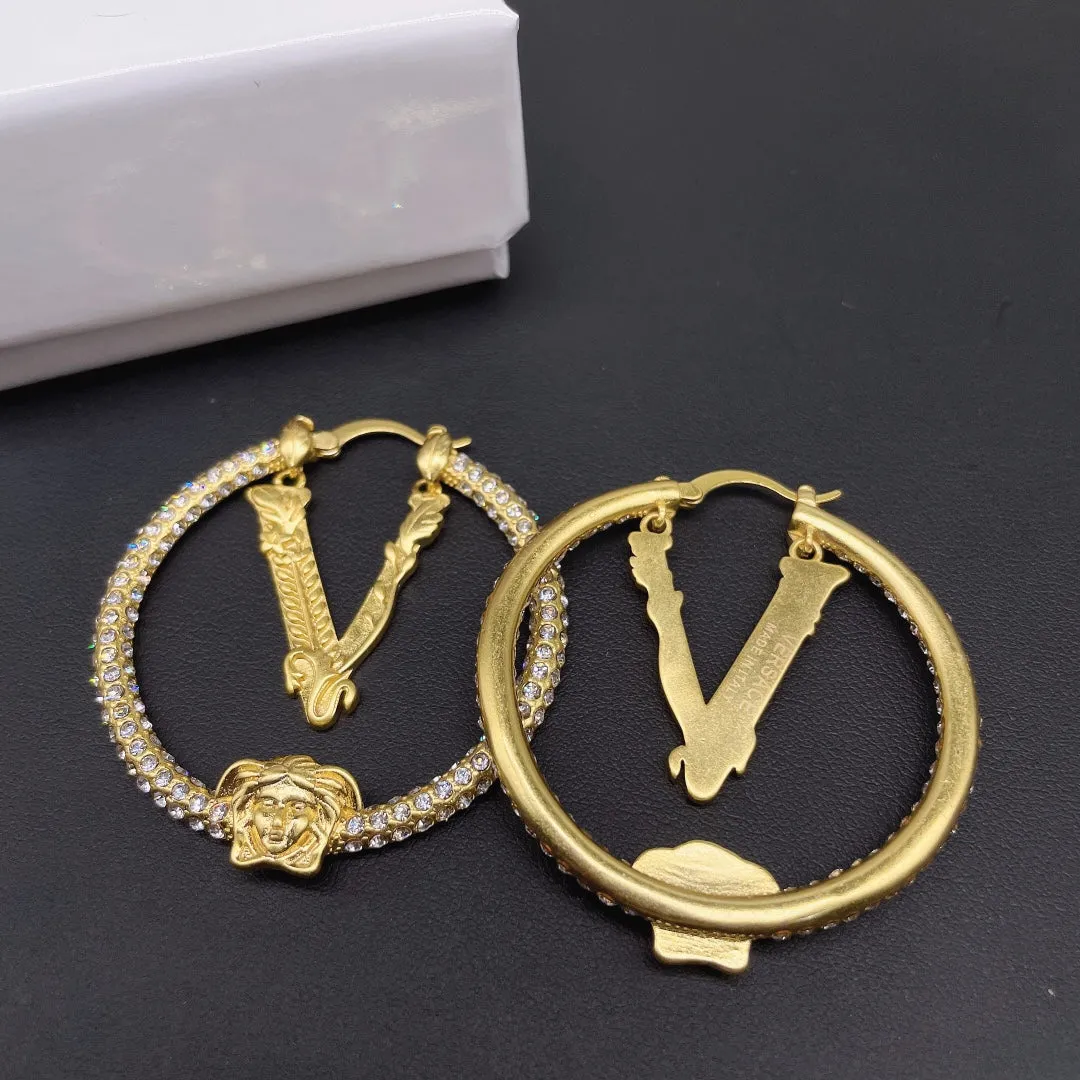 Gorgeous Badge Hoop Earrings