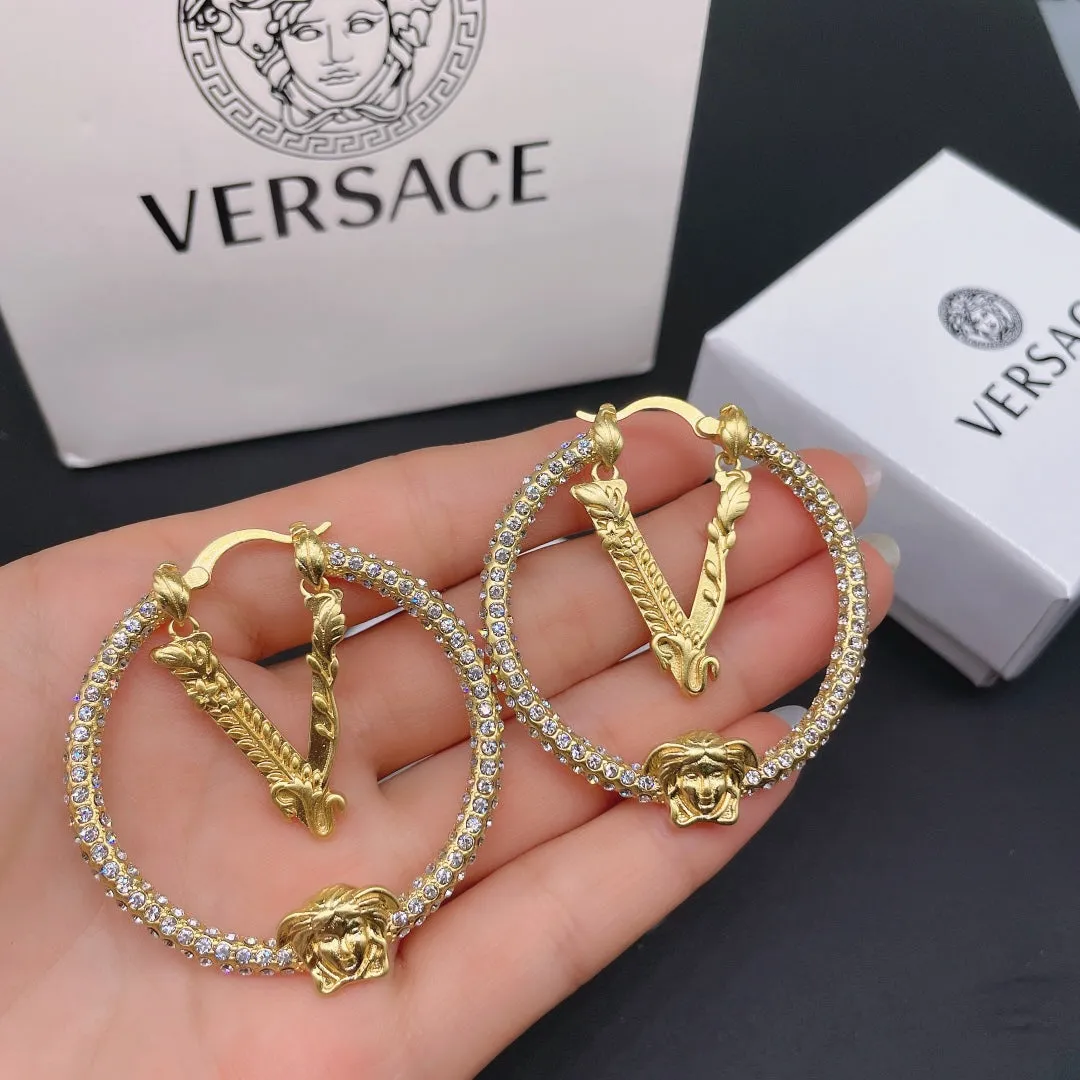 Gorgeous Badge Hoop Earrings
