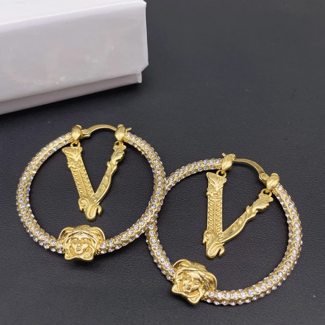 Gorgeous Badge Hoop Earrings