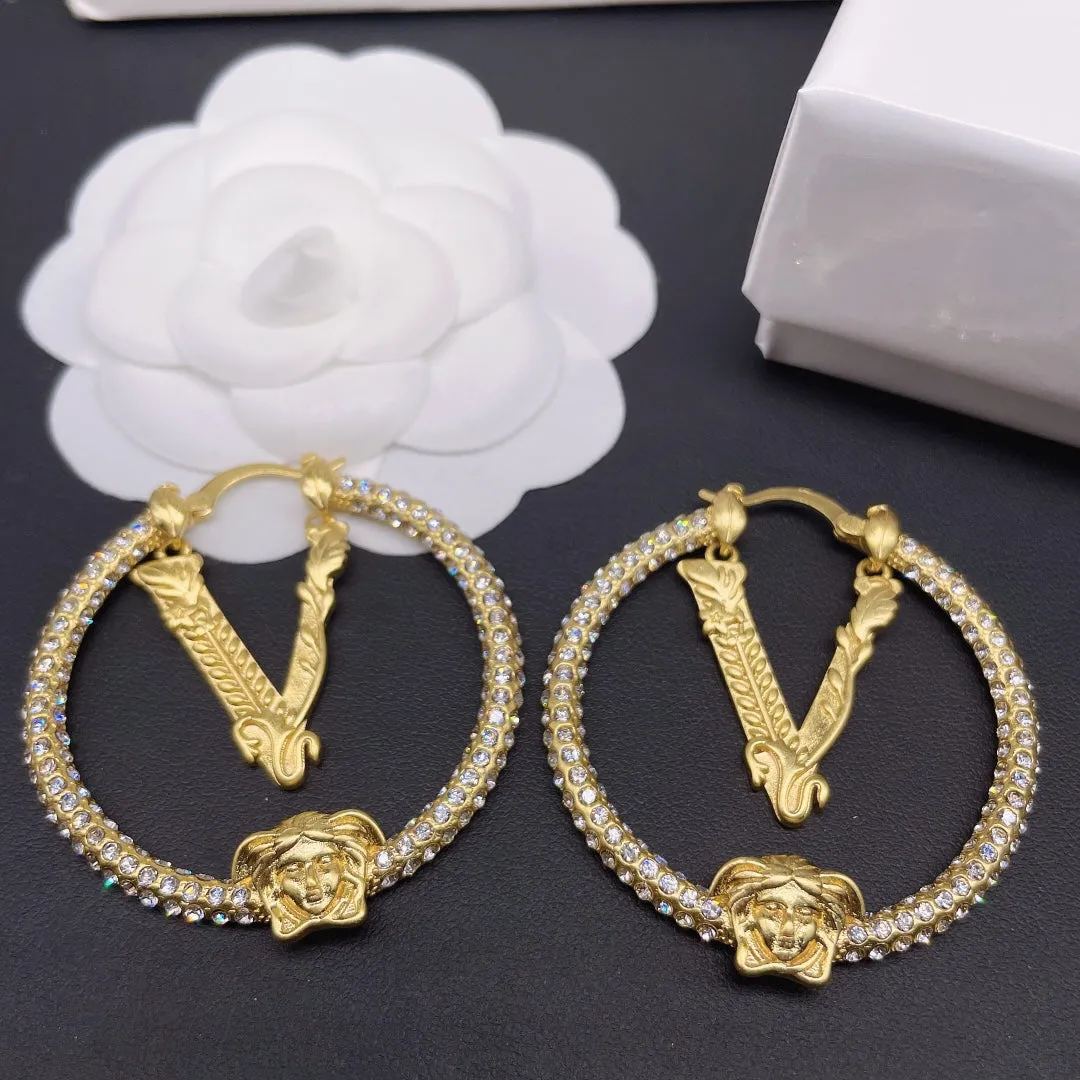 Gorgeous Badge Hoop Earrings