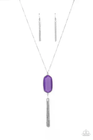 Got a Good Thing GLOWING Purple Paparazzi Necklace