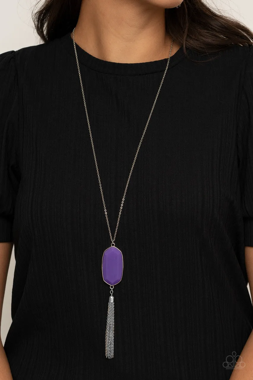Got a Good Thing GLOWING Purple Paparazzi Necklace
