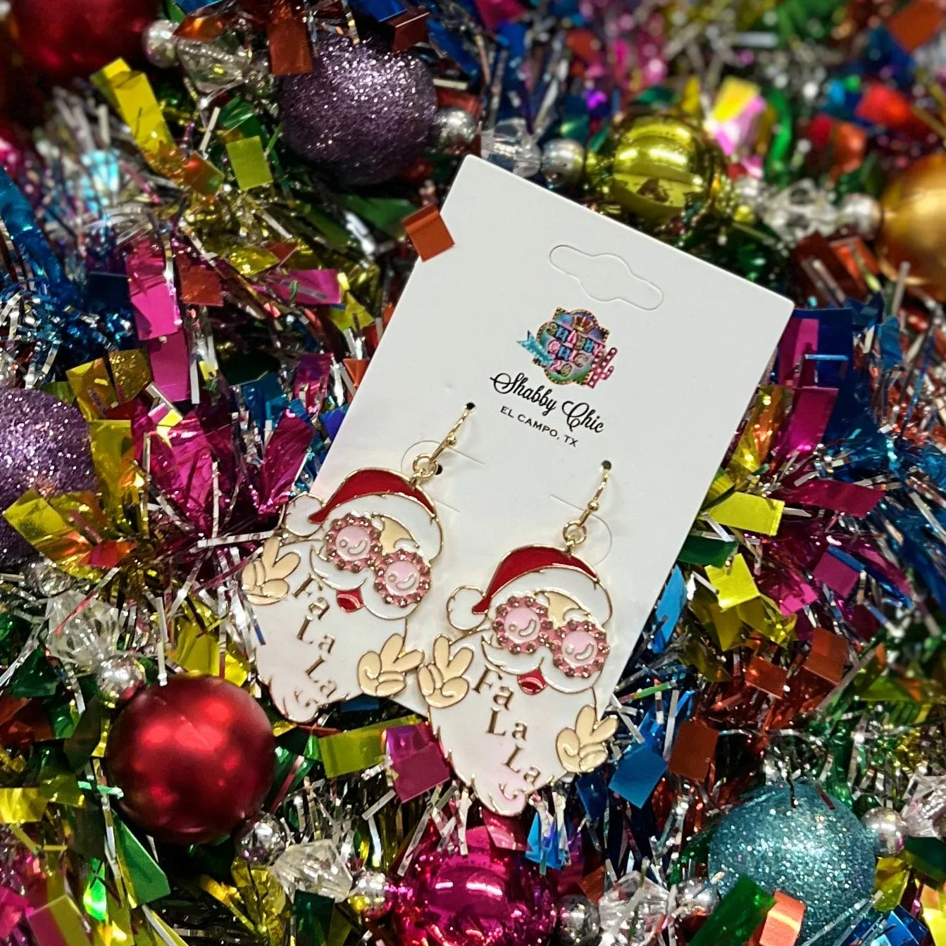 Groovy Santa Earrings