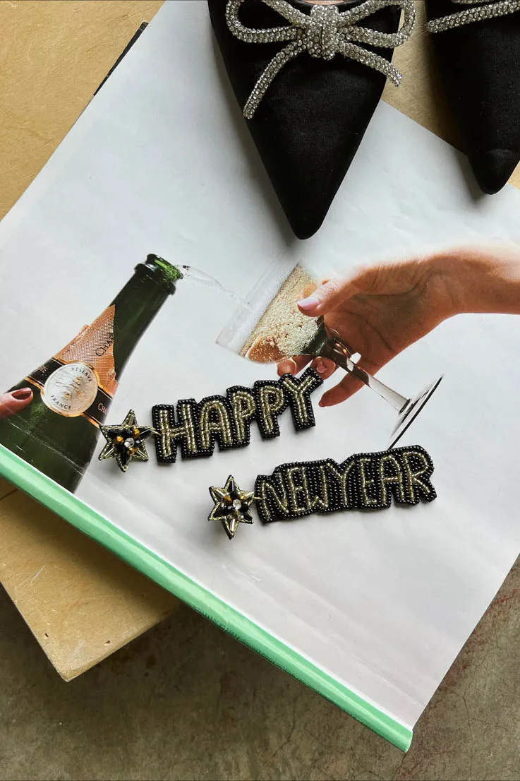 Happy New Year Earrings