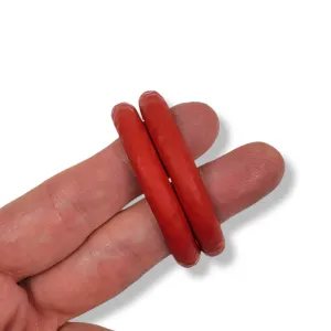Hoop Earrings Large - HammeScarlett Solid Color  - Scarlett
