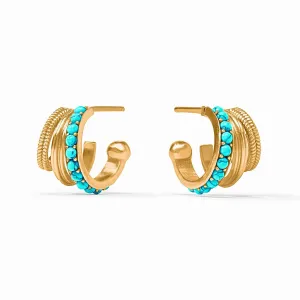 Hydra Triple Hoop (Turquoise Blue)