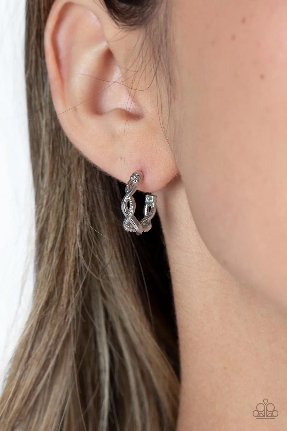 Infinite Incandescence - Silver Hoop Earring