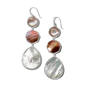 IPPOLITA Polished Rock Candy Sterling Silver Crazy 8's Earrings in Dahlia