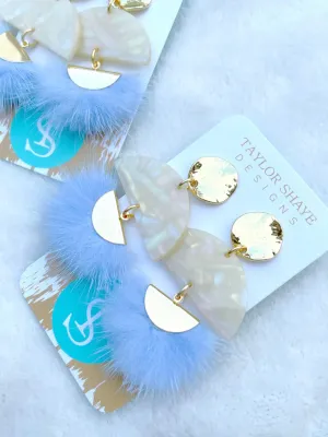 IRIDESCENT LAVENDER TASSEL DROPS