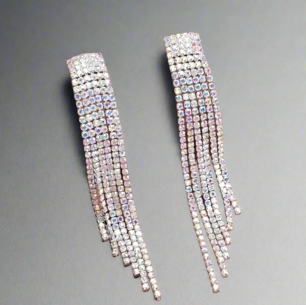 Iridescent Tassel Earrings