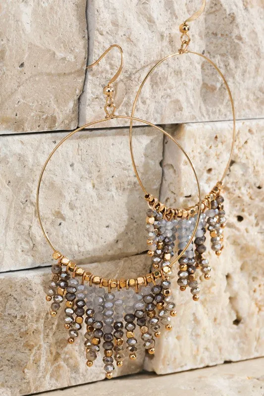 Jewel Dangle Earrings- Choose Color