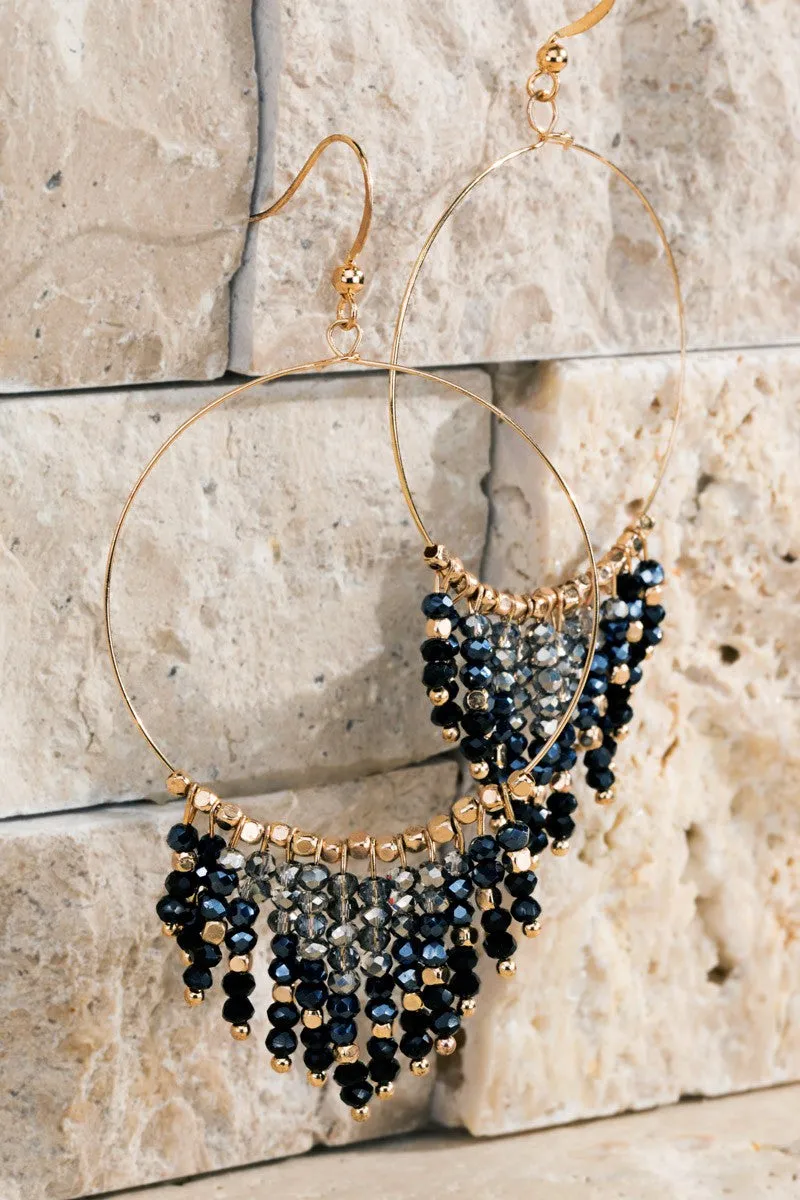 Jewel Dangle Earrings- Choose Color