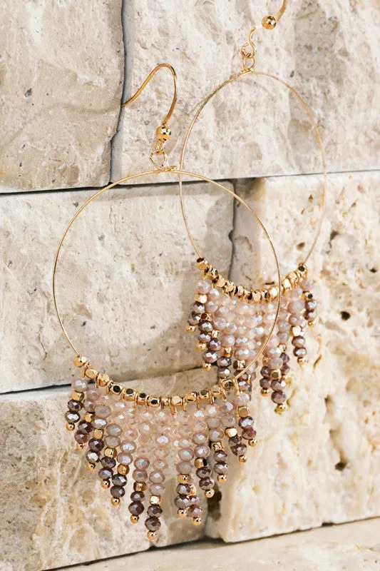 Jewel Dangle Earrings- Choose Color